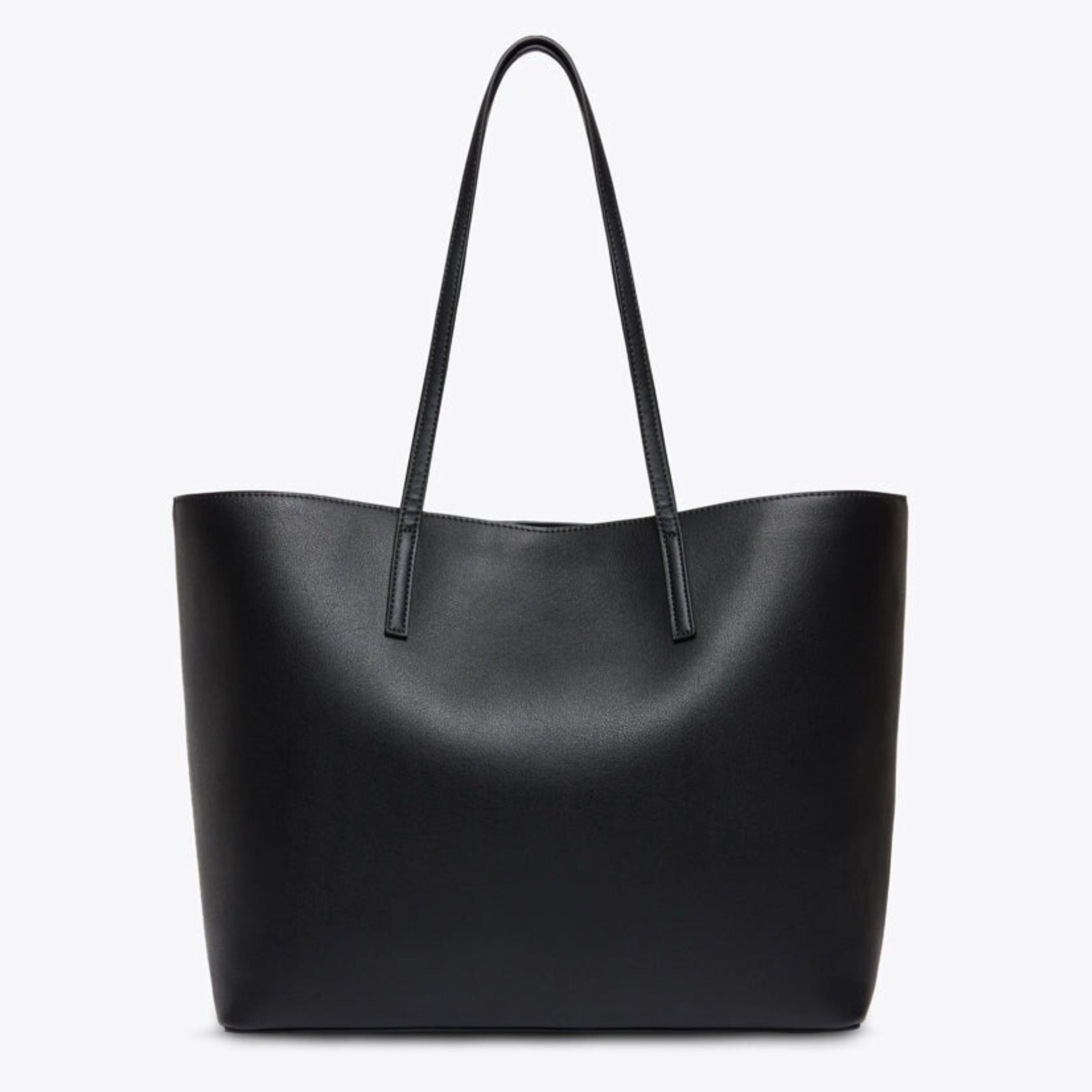 Travo Leather Tote Bag with Magnetic Closure, Safe Zip Laptop Compartment & Trolley Strap