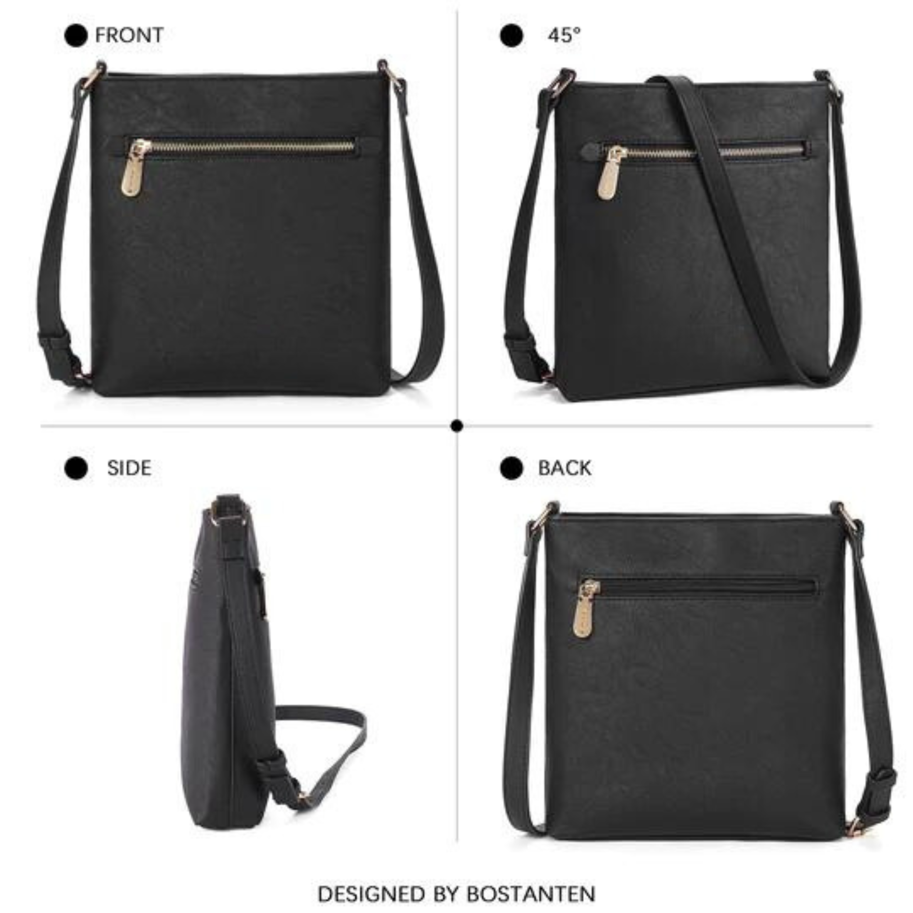 Vegan Leather Crossbody Bag