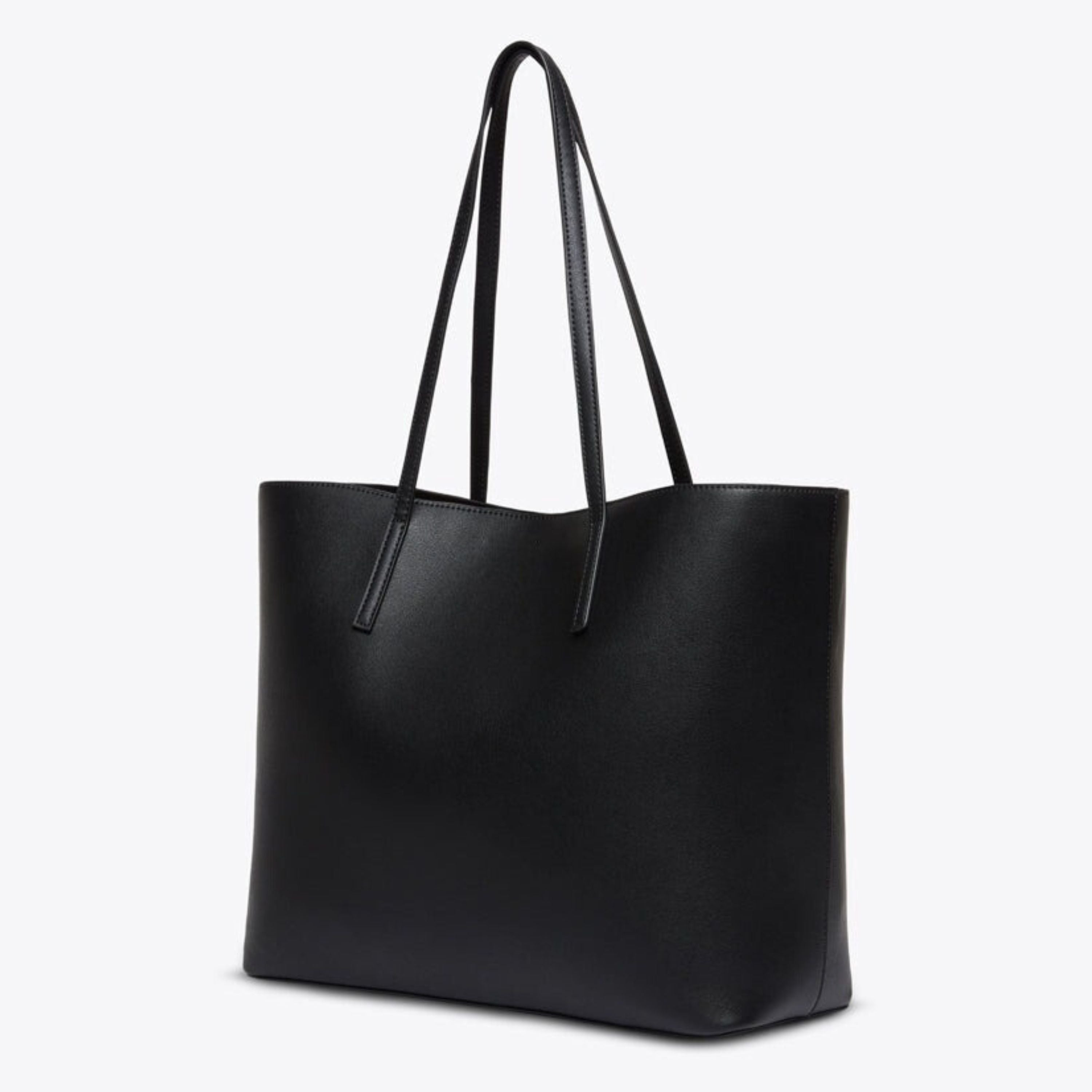 Travo Leather Tote Bag with Magnetic Closure, Safe Zip Laptop Compartment & Trolley Strap
