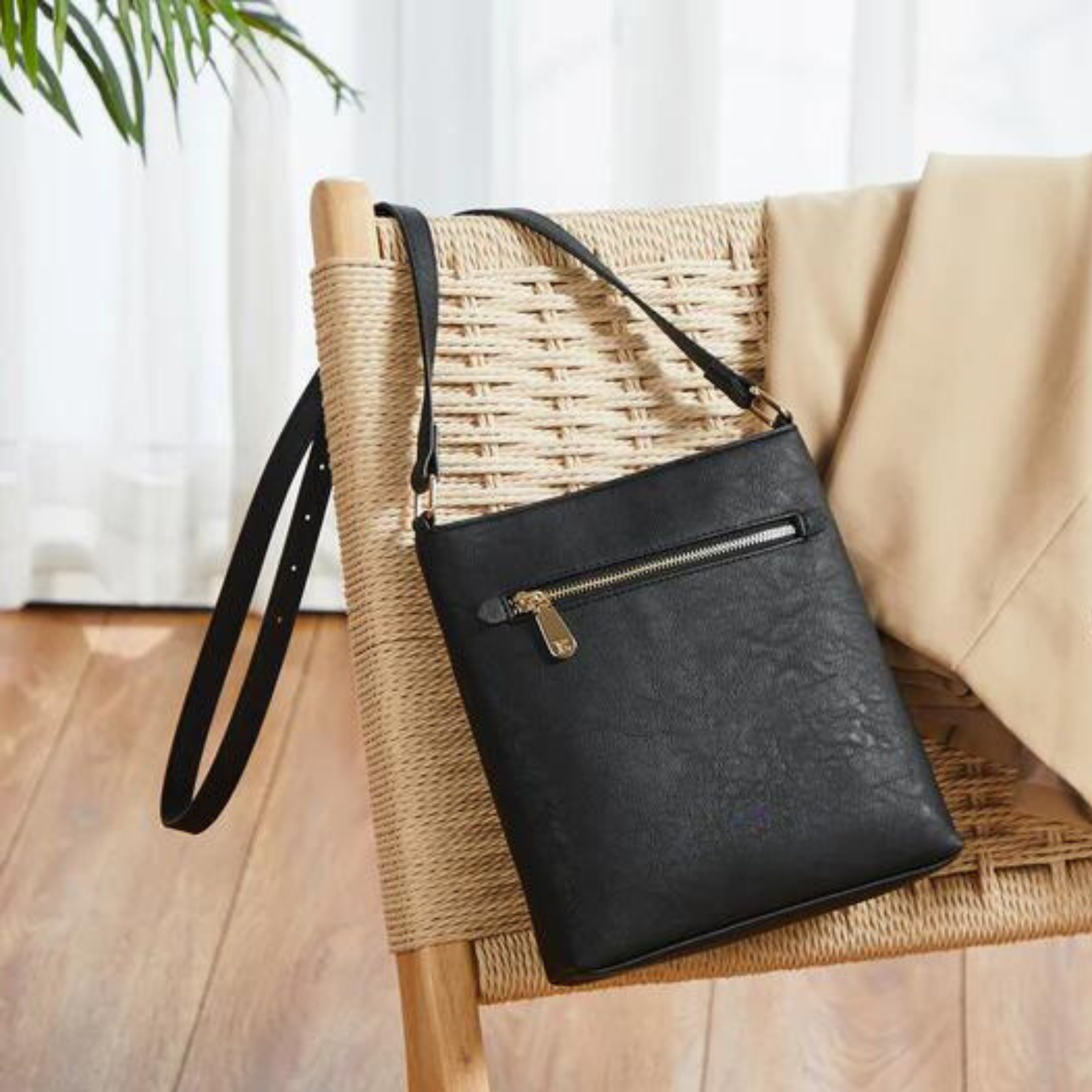 Vegan Leather Crossbody Bag