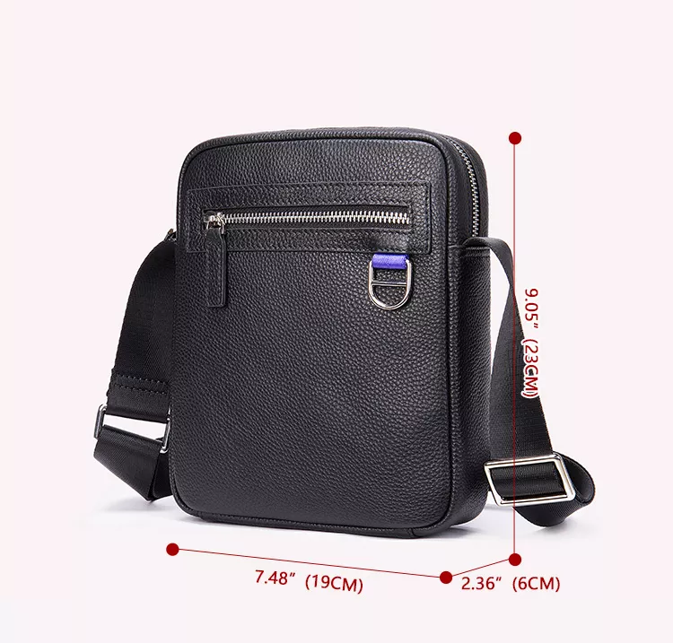 Vegan Leather Messenger Bag
