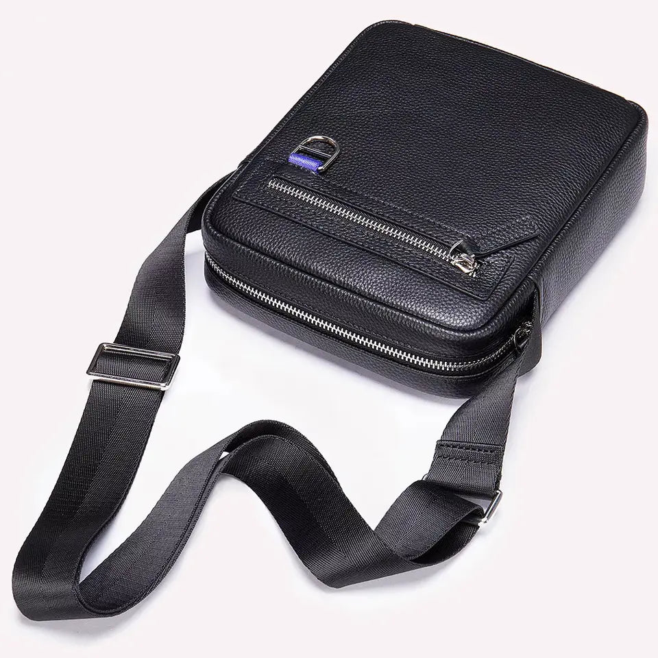 Vegan Leather Messenger Bag