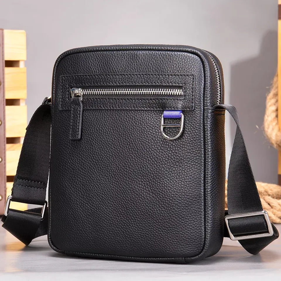 Vegan Leather Messenger Bag