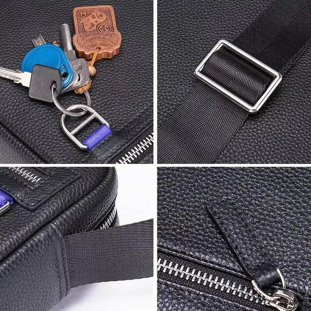 Vegan Leather Messenger Bag