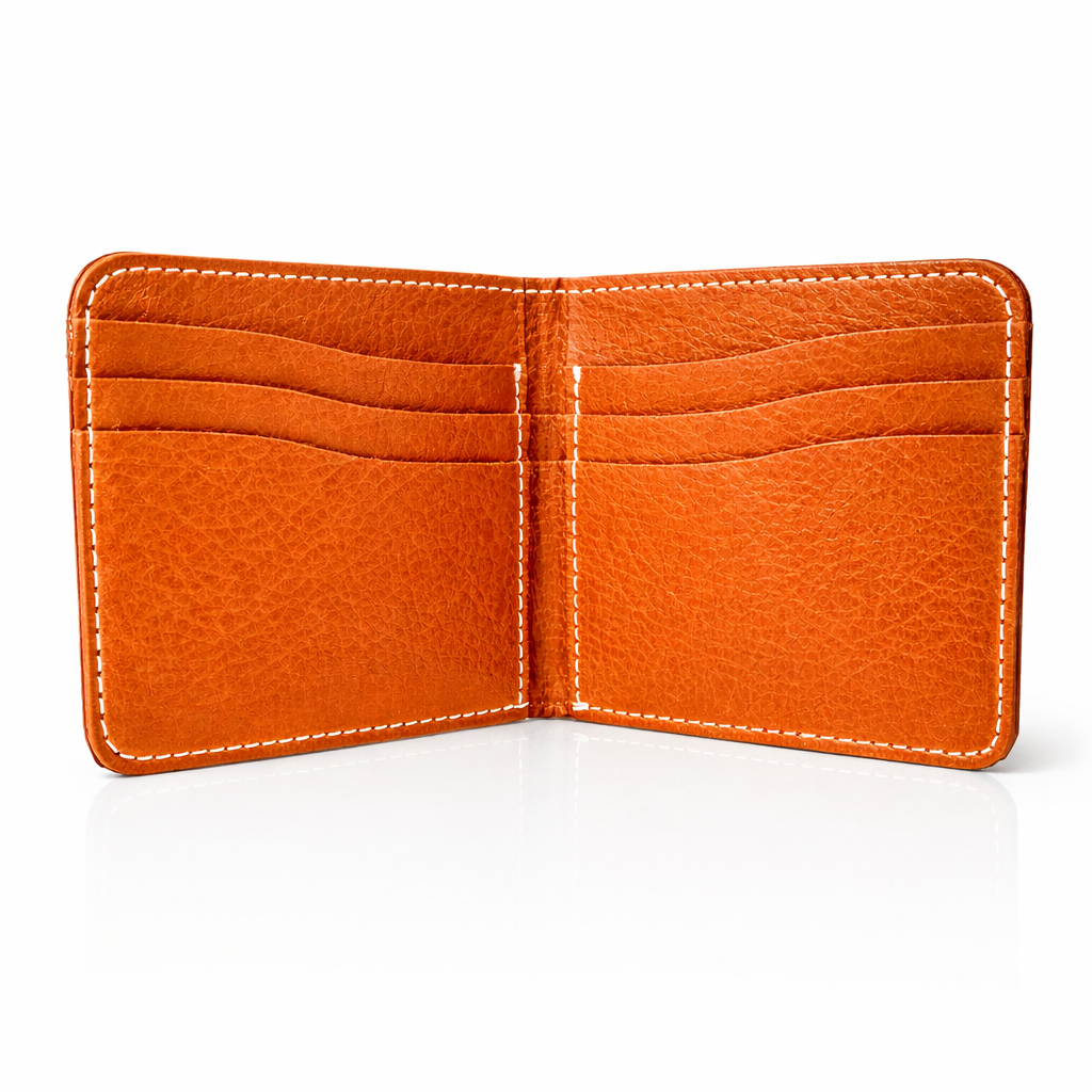 DELVAE Cactus Leather Wallet - Vegan Slim Bifold