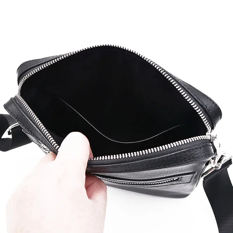 Vegan Leather Small Messenger Bag