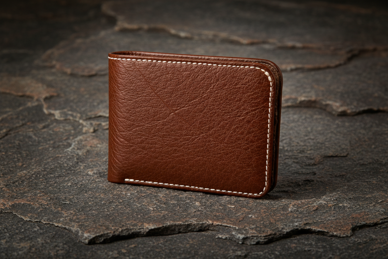 DELVAE Cactus Leather Wallet - Vegan Slim Bifold