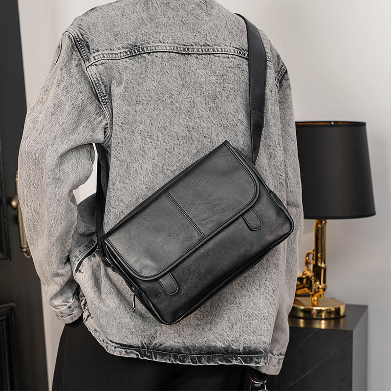 slim men's messenger bag