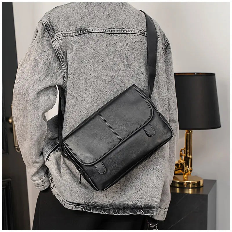 slim men's messenger bag