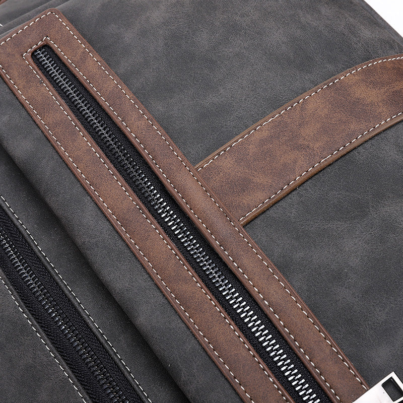 Boston Vegan Leather Messenger Bag