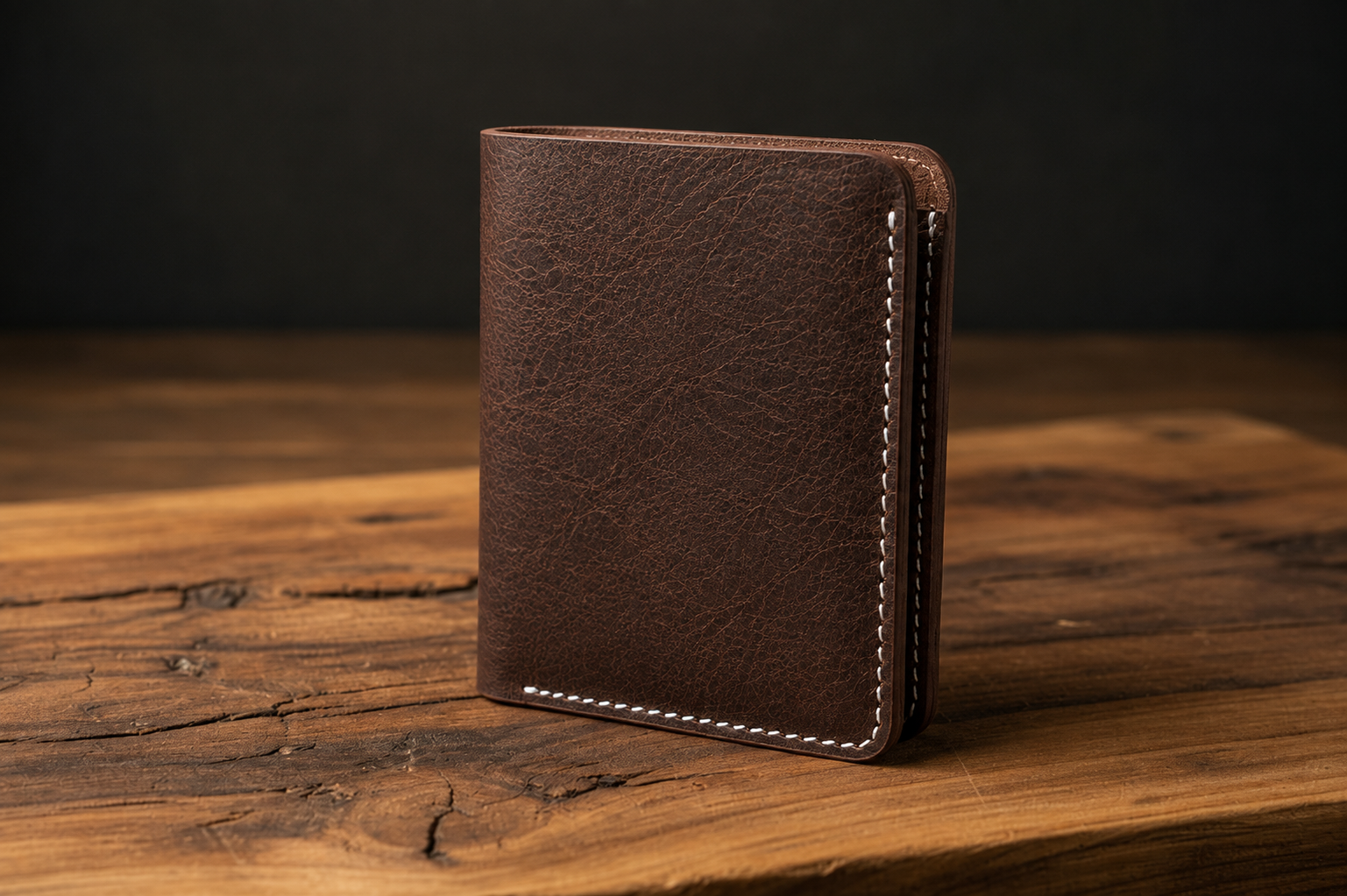 DELVAE Cactus Leather Wallet - Vegan Slim Bifold