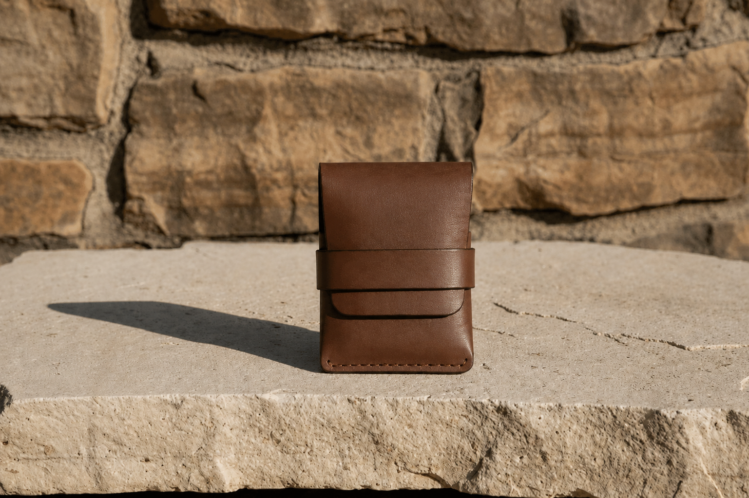 DELVAE Cactus Leather Wallet - Vegan Slim Bifold