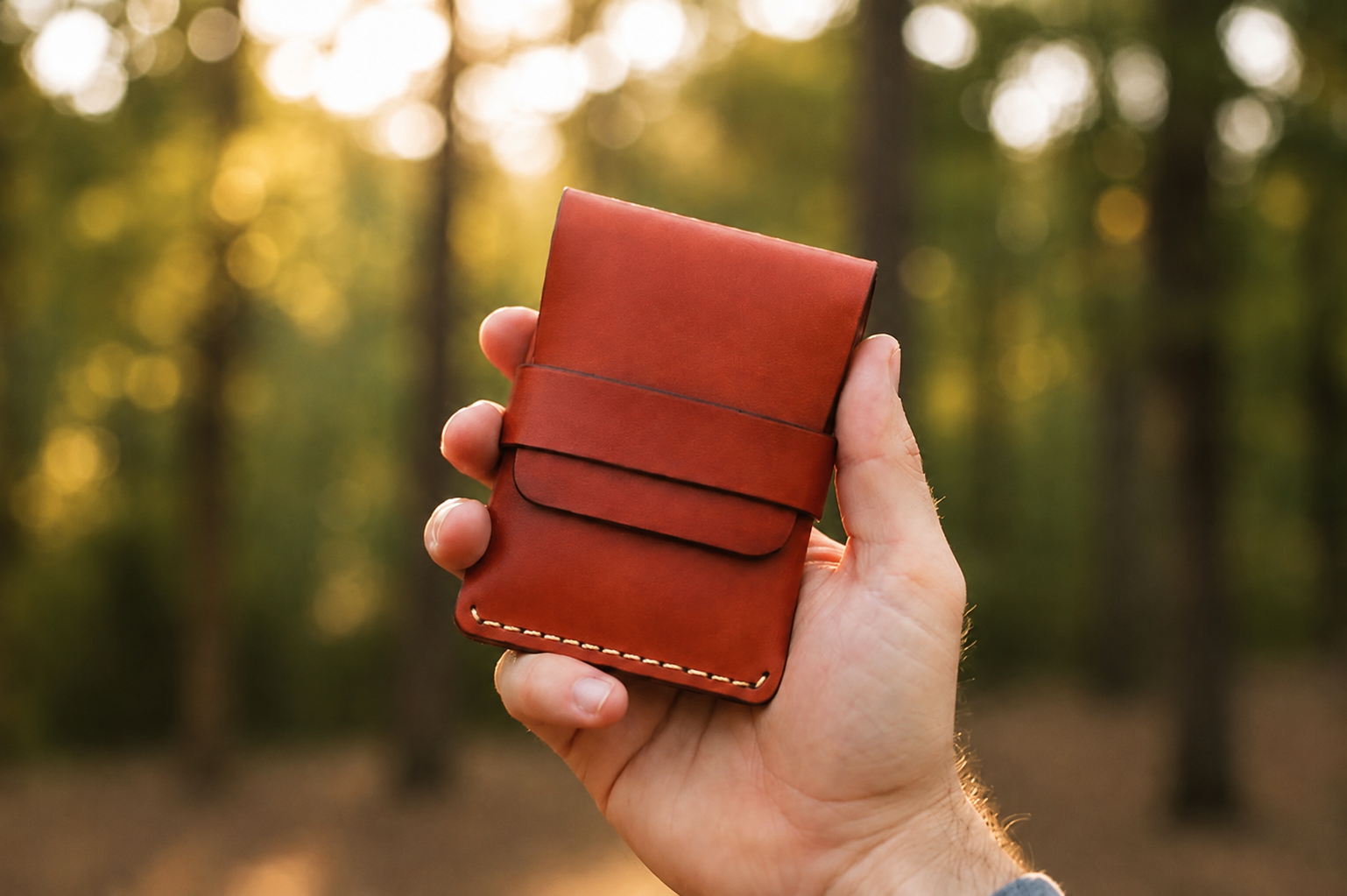 DELVAE Cactus Leather Wallet - Vegan Slim Bifold