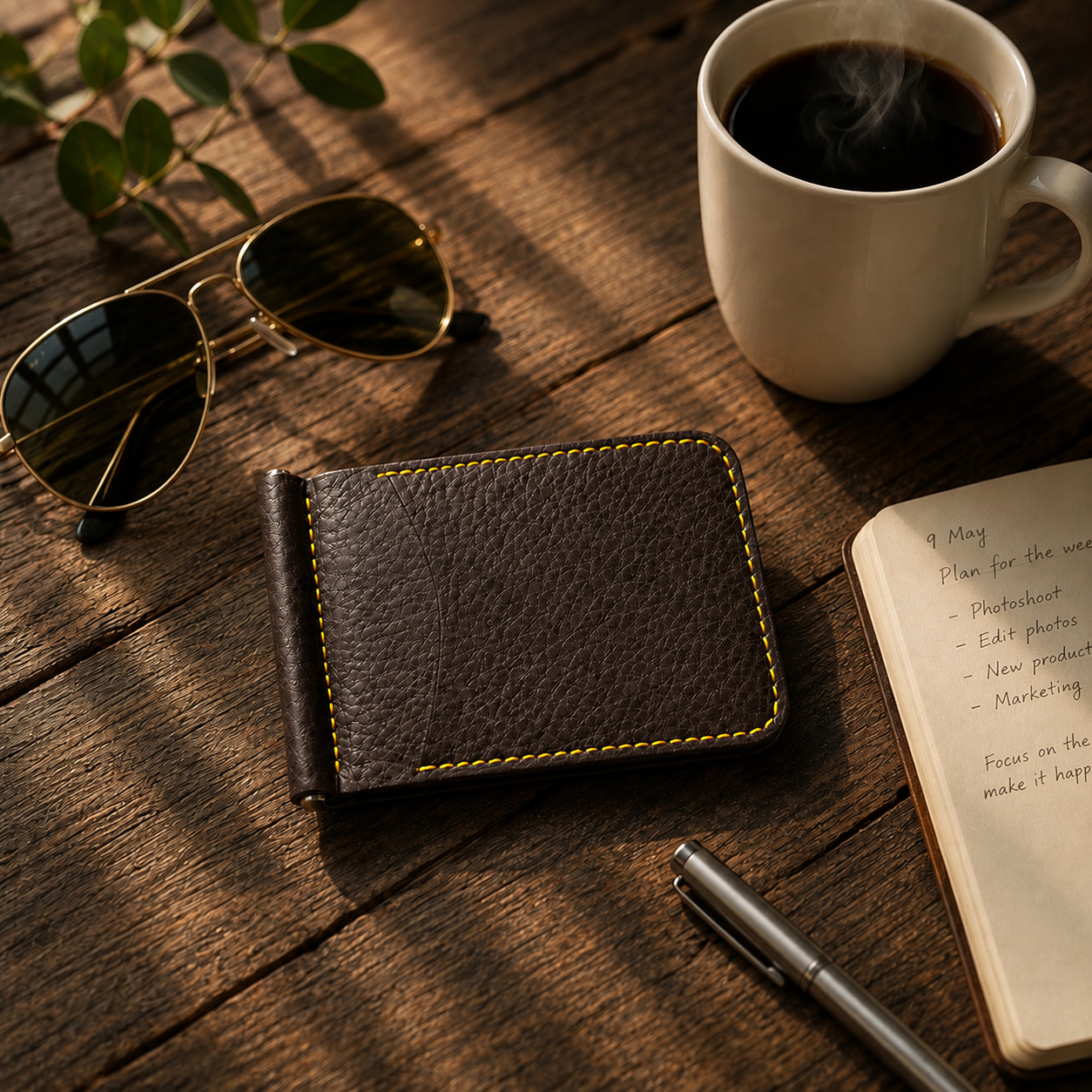 DELVAE Cactus Money clip - Vegan Money clip