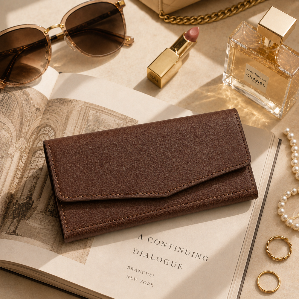 Cactus leather wallet lifestyle