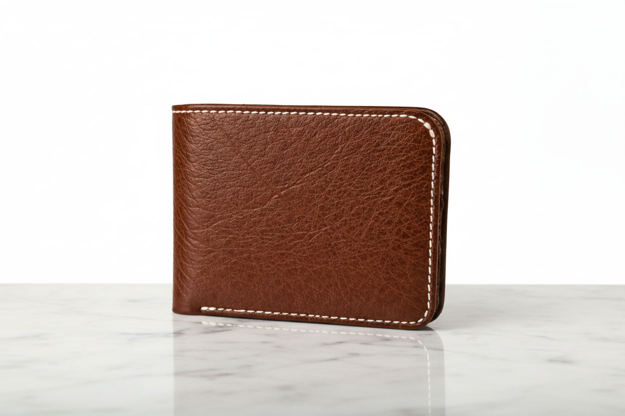 DELVAE Cactus Leather Wallet - Vegan Slim Bifold