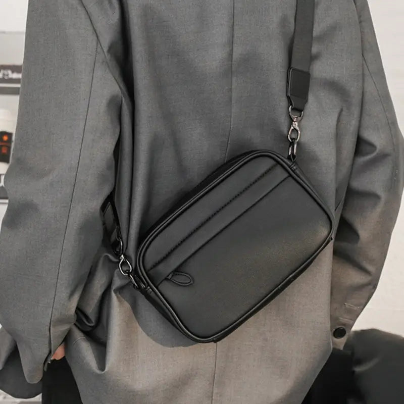 Vegan Leather Messenger Bag